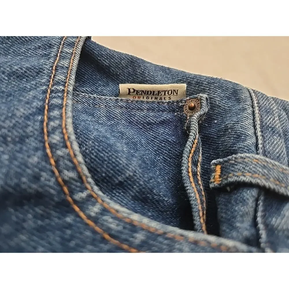 Pendleton Vtg 90s High Waisted Mom Jeans Womens Sz 14 Retro Westernwear Gorpcore